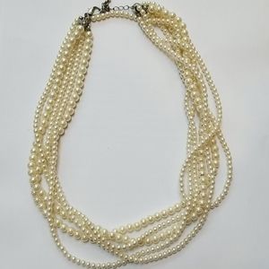 Pearl look necklace